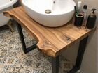 Столешницы в ванную из массива