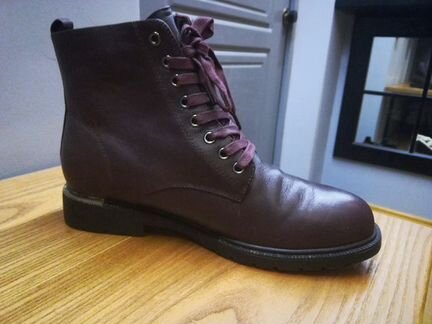 Ботинки винного цвета Pierre Cardin 40-41 (тёплые)