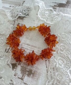 Браслет из Янтаря - Ежики