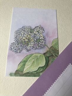 Открытка авторская с конвертом. 6 шт