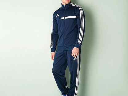 Adidas tiro синий костюм