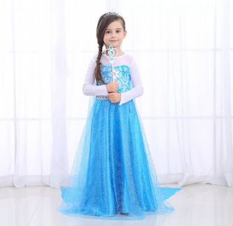 Платье Эльзы со съемным шлейфом Модель 010