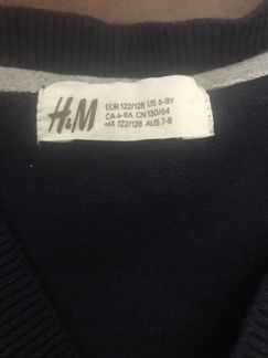 Школьная кофта кардиган полувер джемпер hm на маль