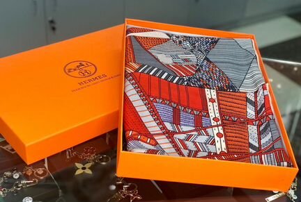 Кашемировый платок Hermes premium