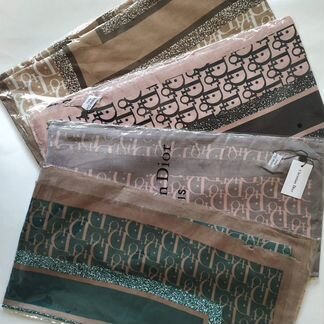 Палантин Christian Dior черно-розовый, новый