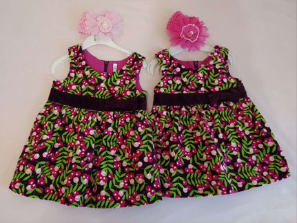 Сарафан вельветовый 74р/ для двойни