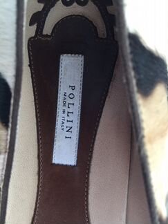 Балетки Pollini из меха пони