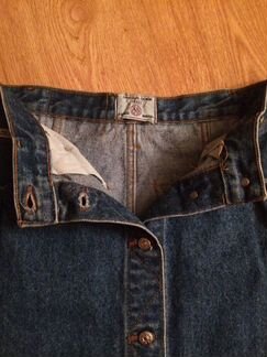 Винтажная джинсовая юбка