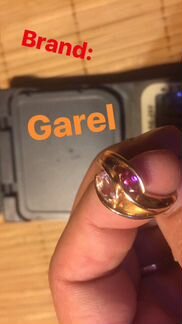 Garel золото 750 пробы Женское кольцо бренд